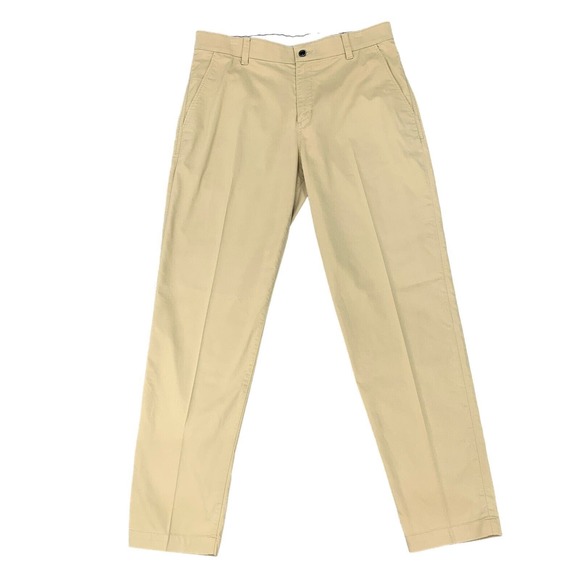 Nike Golf Pant Mens 34 Parachute Beige Flat Front Chino Stretch Standard Dri Fit - Picture 1 of 14